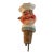 Vintage Working Figural Chef Bottle Pourer — Mid-Century Novelty Barware For Sale