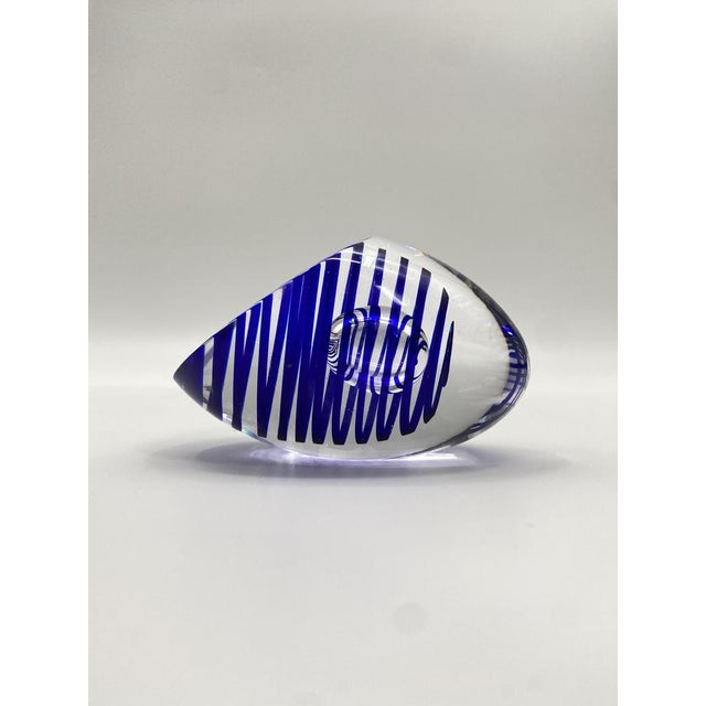 Postmodern Glass Art Object / Paperweight from Studio Åhus, Sweden, 1991 For Sale - Image 3 of 18