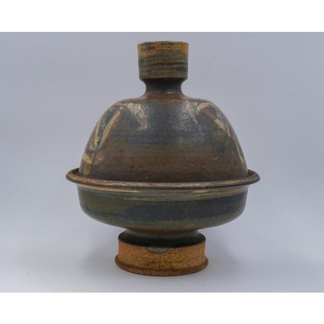 Mid 20th Century Joel Edwards Covered Pottery Bowl Tangine For Sale In Seattle - Image 6 of 9
