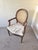 Caned Medallion Armchair, 1950s For Sale - Image 3 of 8
