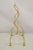 Mid 20th Century Mid 20th Century Italian Hollywood Regency Gold Gilt Metal Iron Towel Rack With Tassel Feet For Sale - Image 5 of 9