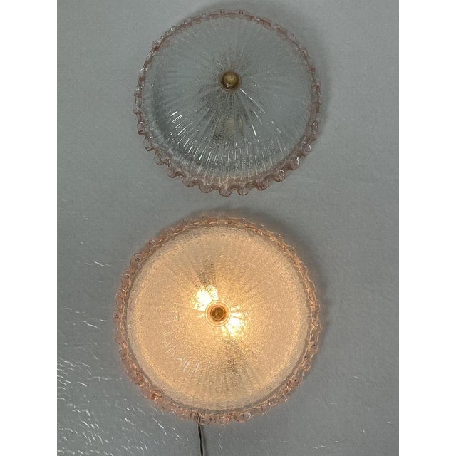 Murano Glass Ceiling Lights, 1980s, Set of 2 For Sale - Image 13 of 17