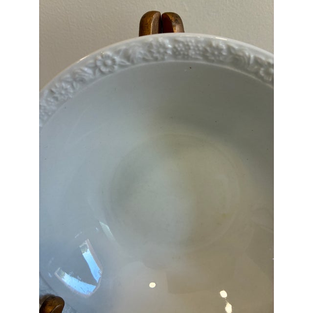 Vintage Wedgwood White Embossed Rim Bowls - Set of 6 For Sale In Oklahoma City - Image 6 of 10