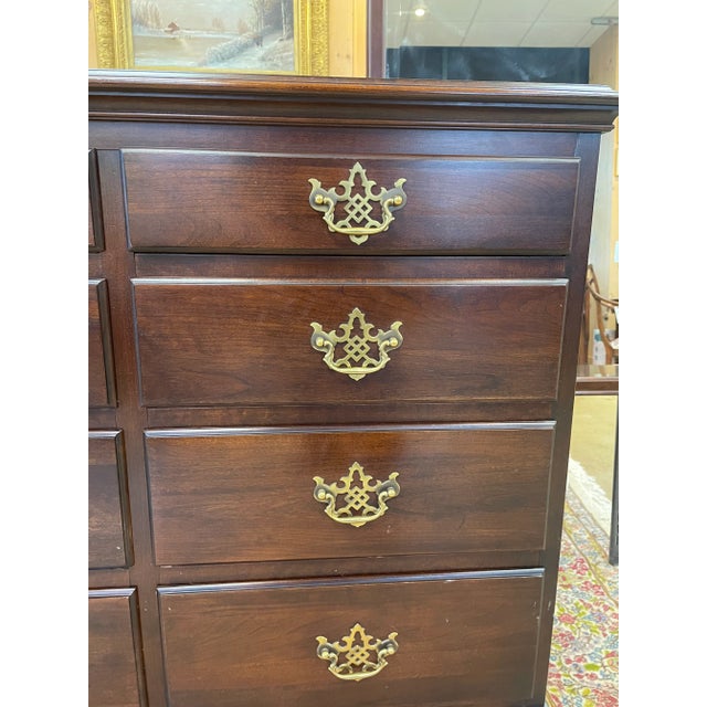 Late 20th Century Century Furniture Cherry Dresser With Mirror – Henry Ford Museum Collection For Sale - Image 5 of 12