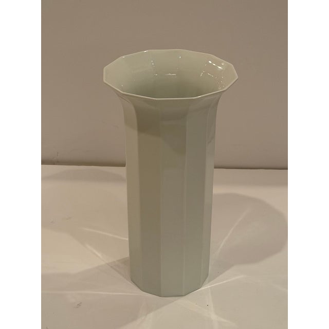 Tapio Wirkkala Large Elegant White Porcelain Vase For Sale - Image 4 of 7