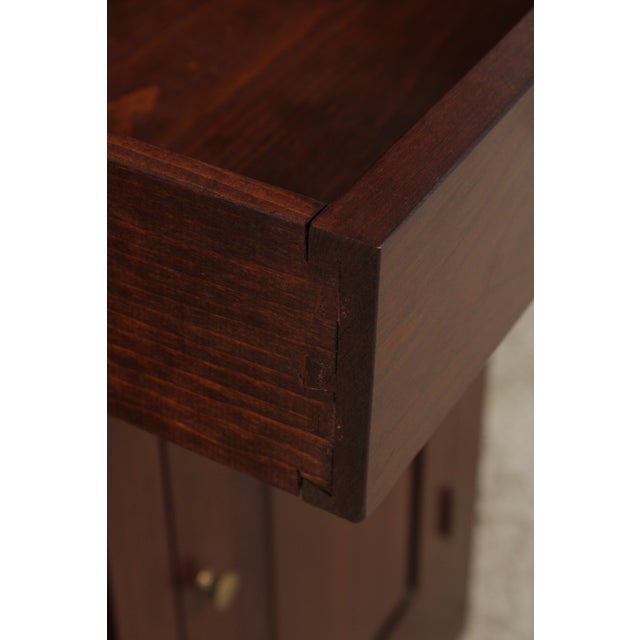 Wood Seely Custom Made Cherry Corner China Cabinet For Sale - Image 7 of 14