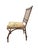 1950s Vintage Italian, Faux, Bamboo Gold Ballroom or Accent Chair For Sale - Image 5 of 8