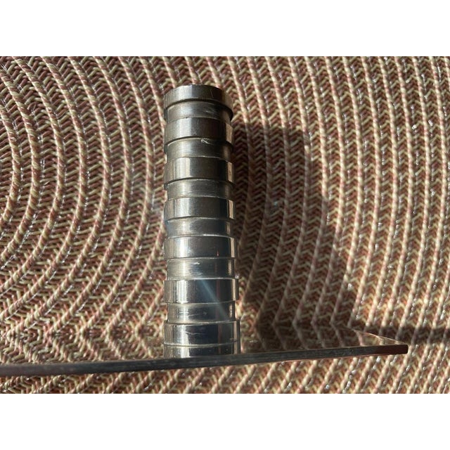 1920s Modernist Art Deco Nickel-Plated Picture Frame, France, 1920s For Sale - Image 5 of 14