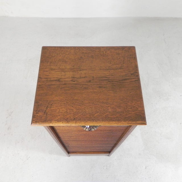 1930s Oak Roller Shutter Box with 1 Shutter, 1930s For Sale - Image 5 of 18