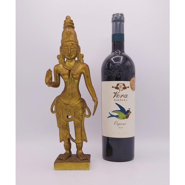 Bronze Statue of Hindu Goddess, 1960s For Sale - Image 16 of 18