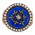Antique Victorian Diamond Pearl Ring 10k Rose Gold Sz 5 Blue Enamel Jewelry For Sale