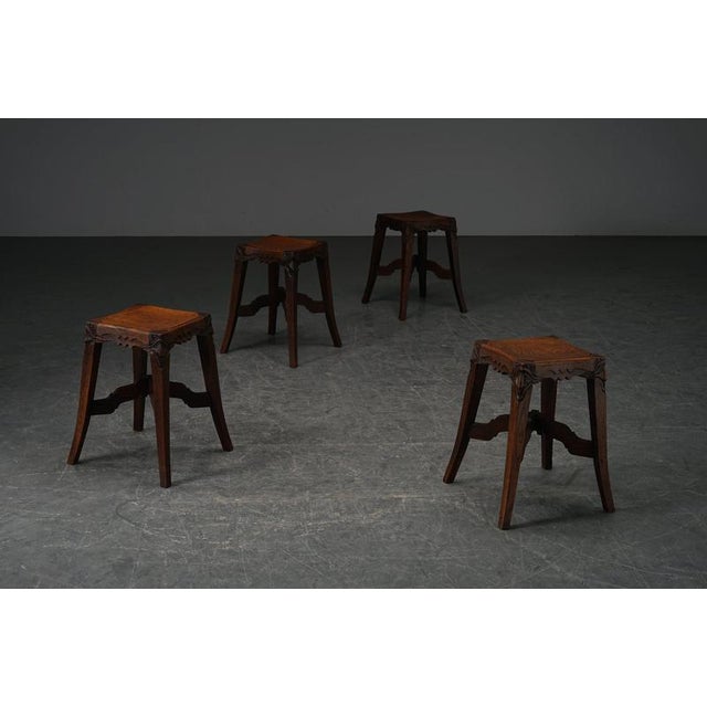 Art Nouveau Stool, 1910s For Sale - Image 12 of 15
