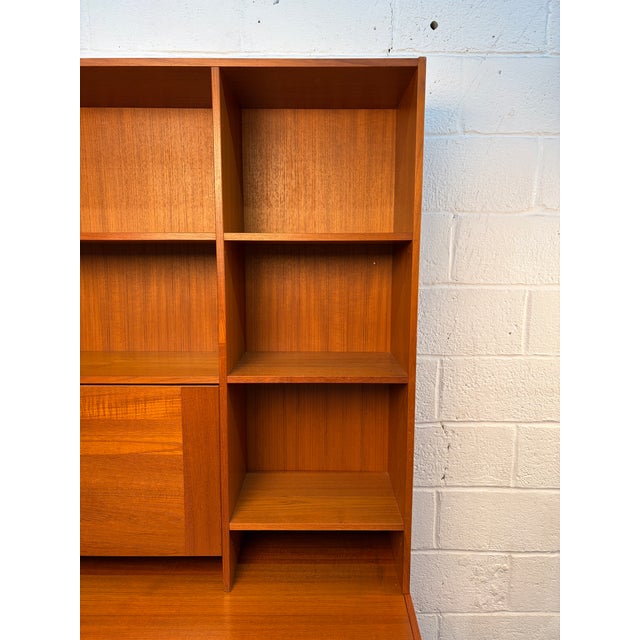 Brown 1960s Danish Teak Bookcase by Domino Møbler For Sale - Image 8 of 16