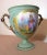 Up for sale is a wonderful antique hand painted 19th century porcelain trophy style urn. It's nicely painted by hand with...