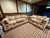 Vintage Pair of Tuxedo Sofas in Chevron Pattern Attributed to Milo Baughman For Sale - Image 10 of 10