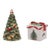 Spode Christmas Tree Gold Figural Tree & Gift Salt and Pepper Gift Boxed Set For Sale