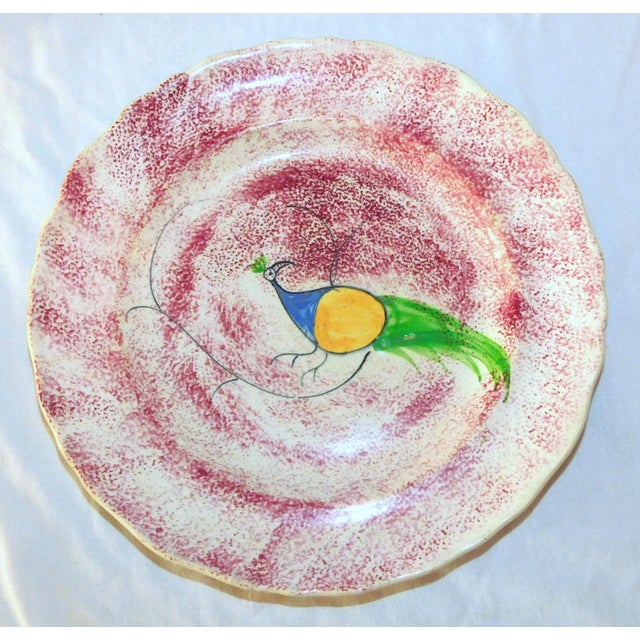 Early 19th Century Antique Early 19th Century Spongeware Plate For Sale - Image 5 of 5