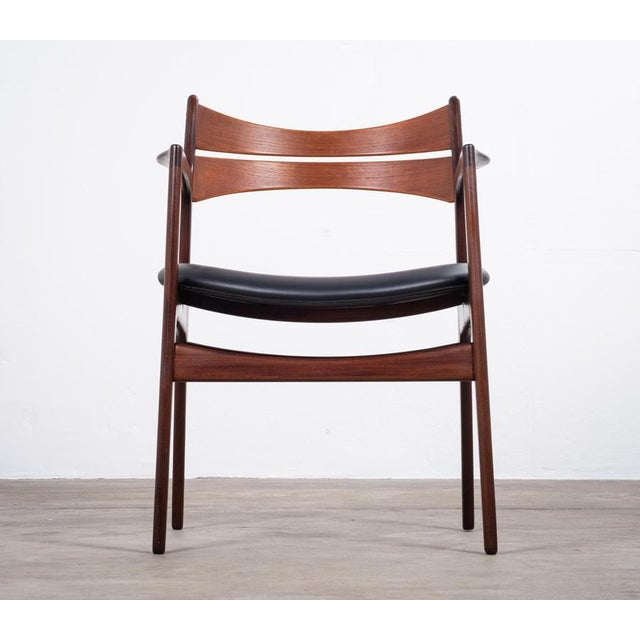 1960s Teak Armchair attributed to Erik Buch for Christiansen Møbelfabrik, Denmark, 1960s For Sale - Image 5 of 13