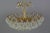 Seven Light Crystal Glass and Gilt Brass Chandelier, Germany, 1970s For Sale - Image 6 of 18