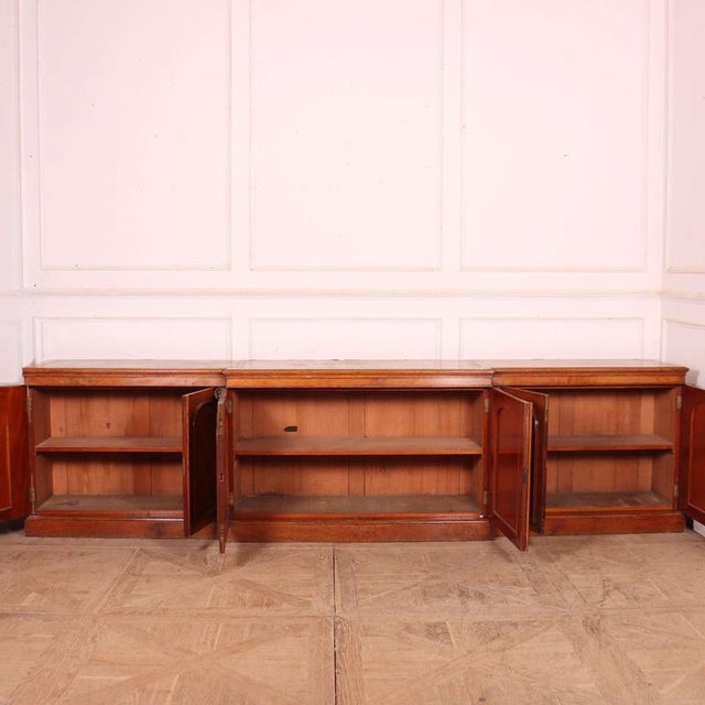 English Burr Walnut Dresser Base For Sale - Image 10 of 16
