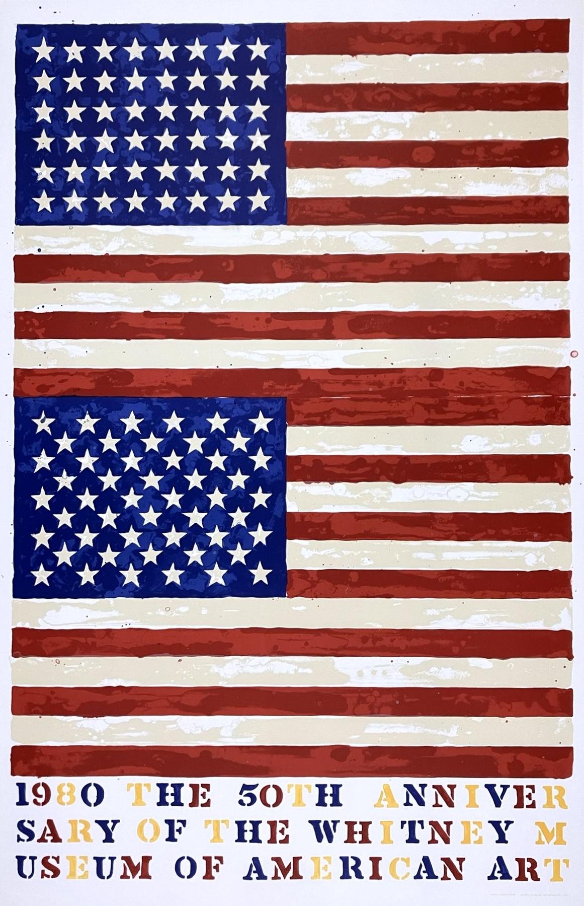 Jasper Johns Two Flags 1980 Original 50th Anniversary of the