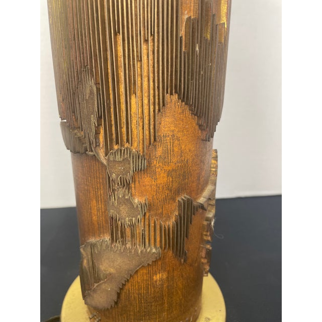 Vintage Wallpaper Printing Roller Lamp For Sale In Atlanta - Image 6 of 7