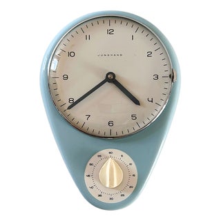 Kitchen Clock with Timer by Max Bill for Junghans, 1956 For Sale