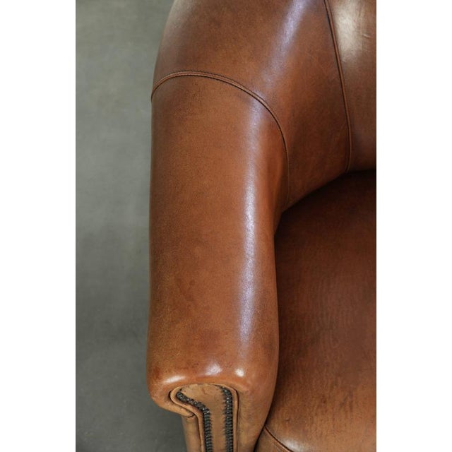 English Sheepskin Club Armchairs, Set of 2 For Sale - Image 7 of 16