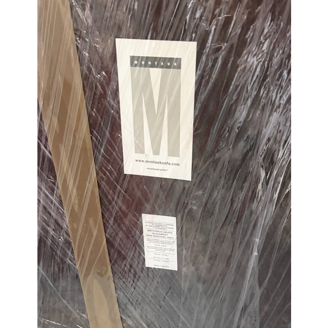 Montauk "Jill" Modular Sofa in Cream Off-White Velvet With Armless Chaise and Chair For Sale - Image 17 of 18