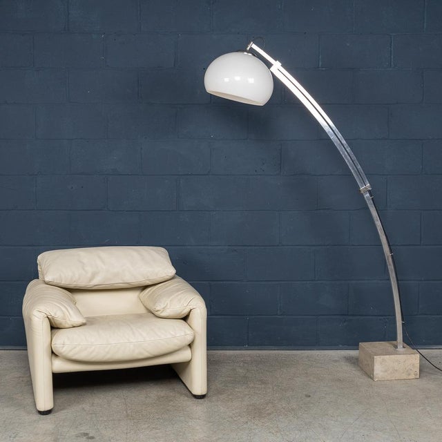 Vintage Italian Extendable Arc Floor Lamp, 1970 For Sale - Image 15 of 18