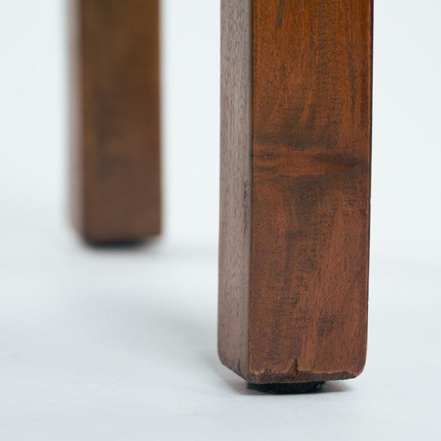 Art Deco Plant Stand Wooden Pedestal, the Netherlands, 1920s For Sale - Image 3 of 4