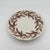 Vintage 1950s Syracuse China Brown Leaf Wreath Scalloped Plates - Set of 2 For Sale In Richmond - Image 6 of 7