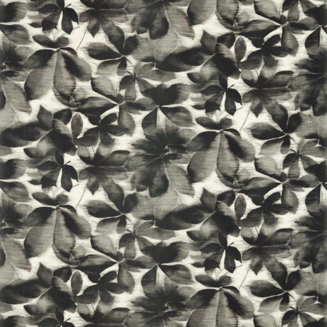 Harlequin Grounded Fabric in Black Earth/Parchment - a Sample For Sale