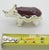 Vintage Italian Handmade Genuine Sterling Silver Enameled Rhino Figurine Ottaviani 925 Animal Miniature Cabinet Curiosity Rare Collector For Sale - Image 11 of 11
