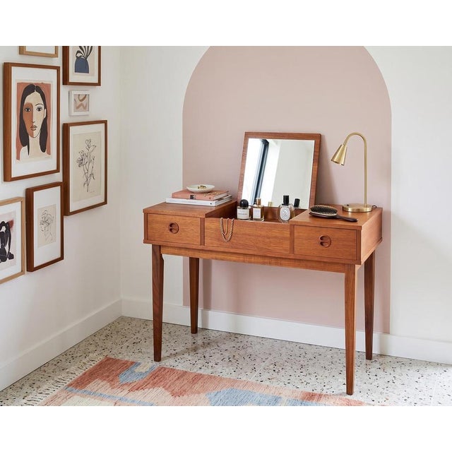 Teak Vanity Table, Denmark, 1960s For Sale - Image 16 of 17
