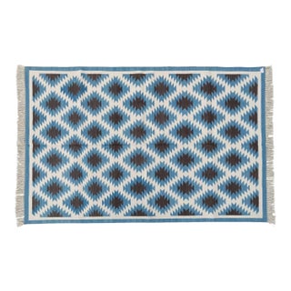 Simone Rug, 5x8, Blue For Sale