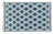 Simone Rug, 5x8, Blue For Sale