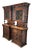 Antique Neo-Renaissance Oak Display Cabinets with Stained Glass, Set of 2 For Sale
