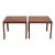 1970s Pair Mid-Century Danish Dux Teak Side Tables Parson Style For Sale