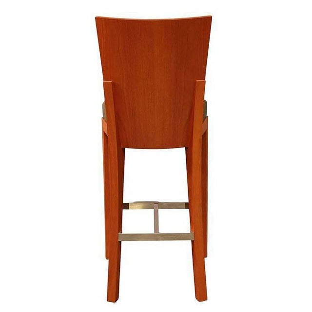 Dakota Jackson Bentwood "Cadette" Barstool For Sale - Image 4 of 5