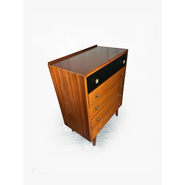 Vintage Tallboy Chest of Five from Lebus, 1950s For Sale - Image 11 of 17