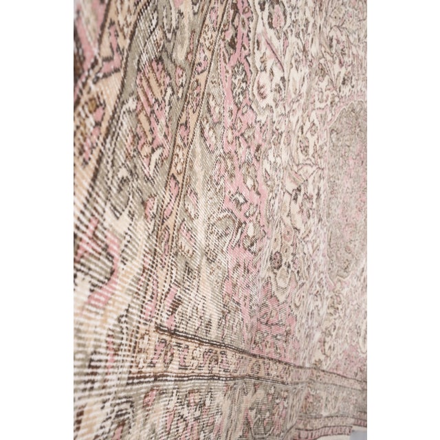 Distressed Vintage Turkish Sparta Rug - 6'11" X 9'10" For Sale - Image 9 of 12