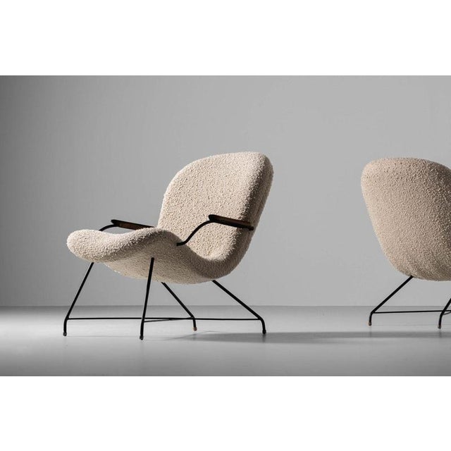 Metal Low Lounge Chairs by Carlo Hauner for Forma Moveis, Brazil, 1955, Set of 2 For Sale - Image 7 of 18