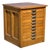 Antique Oak Hamilton Printers Cabinet / Flat File Map Cabinet With 10 Drawers For Sale