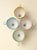White Art Deco Flower-Shaped Ceramic Coffee Cup - Set of 4 For Sale - Image 8 of 8