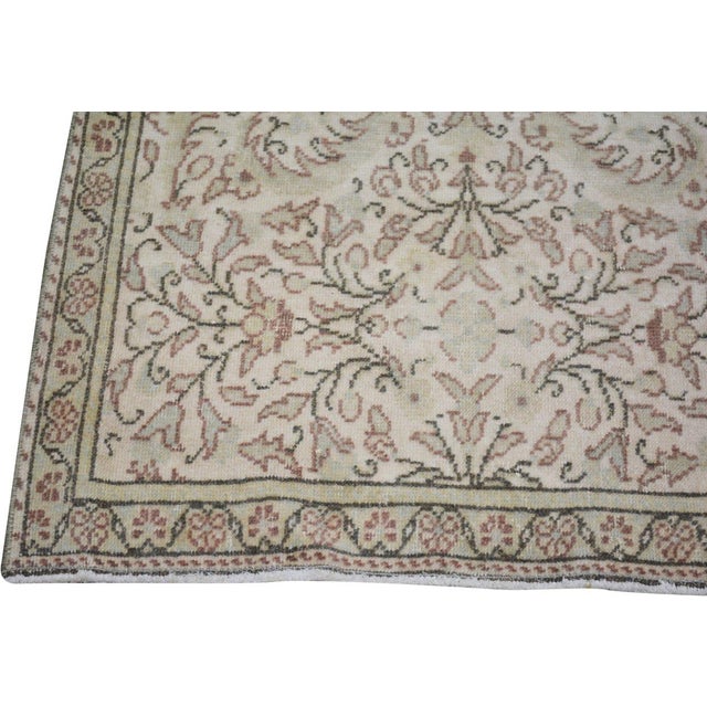 Turkish Vintage Turkish Anatolian Hand Knotted Wool Rug, 4'3''x7' For Sale - Image 3 of 6