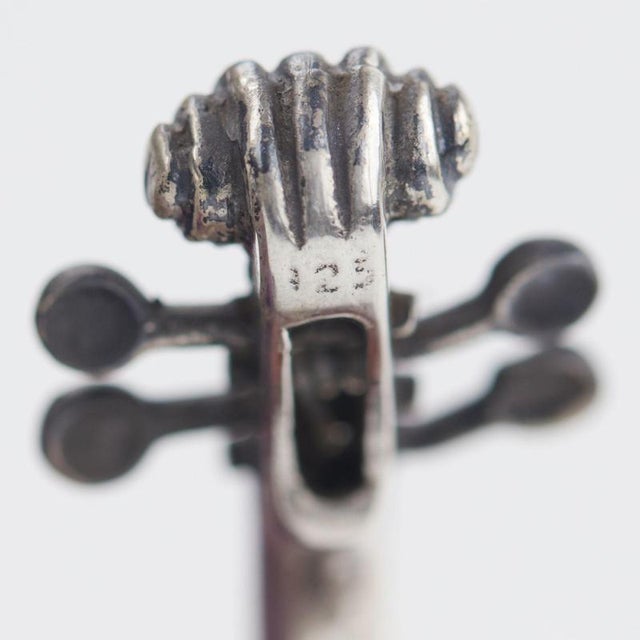 Miniature Silver Violin in Case, Europe, Early 20th Century For Sale - Image 3 of 8