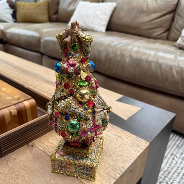 Vintage Scully & Scully Jeweled Hospitality Christmas Tree For Sale - Image 4 of 11