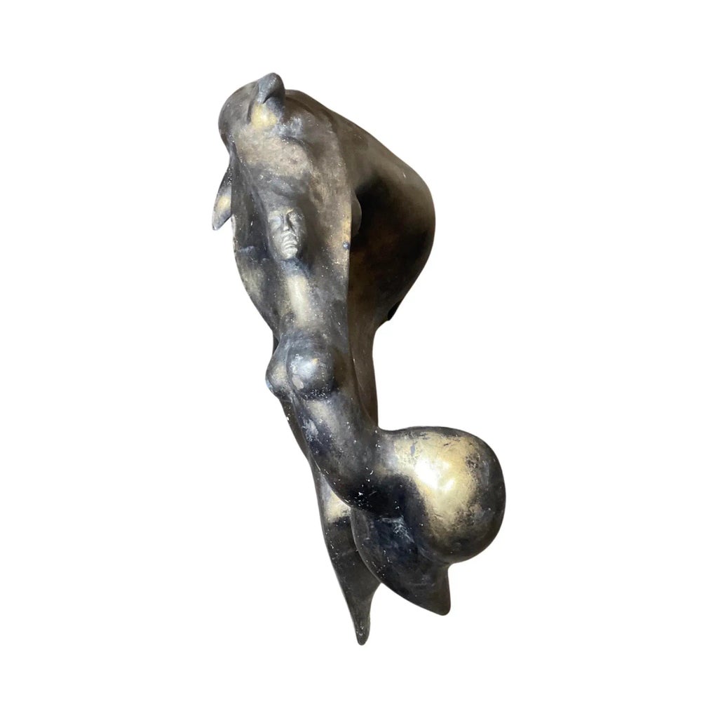 Statue Ancienne En Bronze – Personnage Mythique – Occasion – Décoration D’intérieur