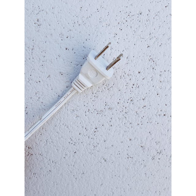 1960s XL 1960s Milky White Swirled Murano Glass Lamp by Vetro Artístico For Sale - Image 5 of 5